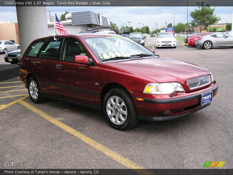 Torch Red Metallic / Silver Gray 2000 Volvo V40 1.9T Wagon