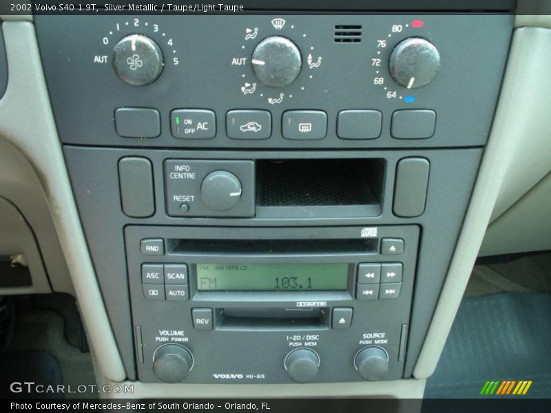 Silver Metallic / Taupe/Light Taupe 2002 Volvo S40 1.9T