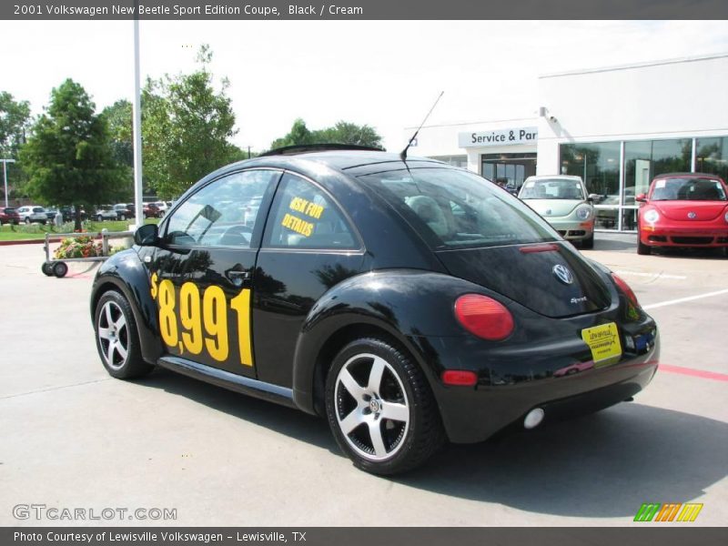 Black / Cream 2001 Volkswagen New Beetle Sport Edition Coupe