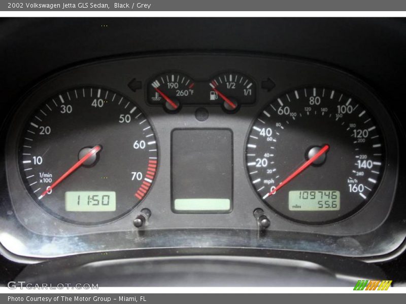 Black / Grey 2002 Volkswagen Jetta GLS Sedan