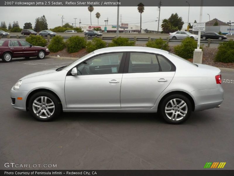 Reflex Silver Metallic / Anthracite 2007 Volkswagen Jetta 2.5 Sedan