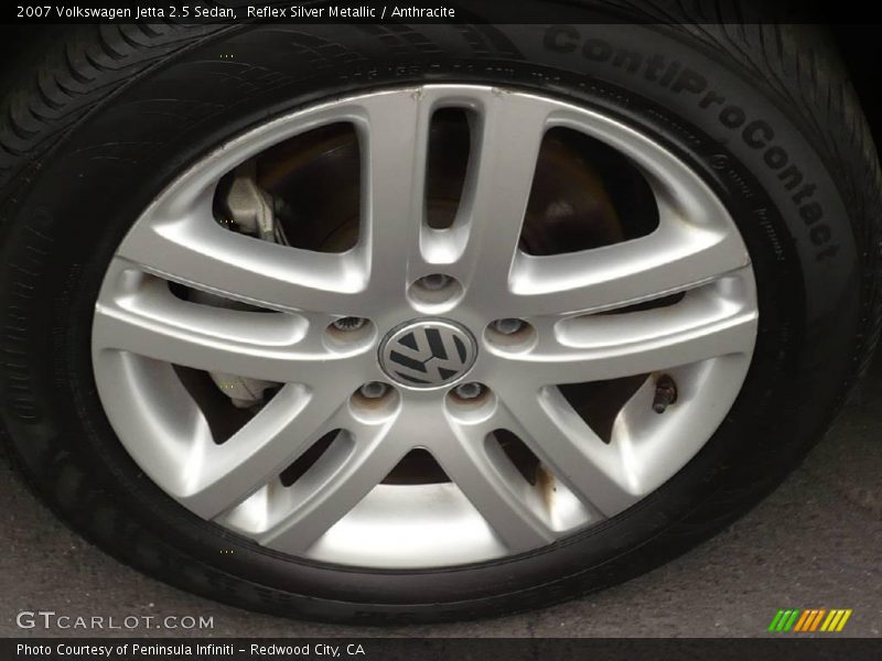 Reflex Silver Metallic / Anthracite 2007 Volkswagen Jetta 2.5 Sedan