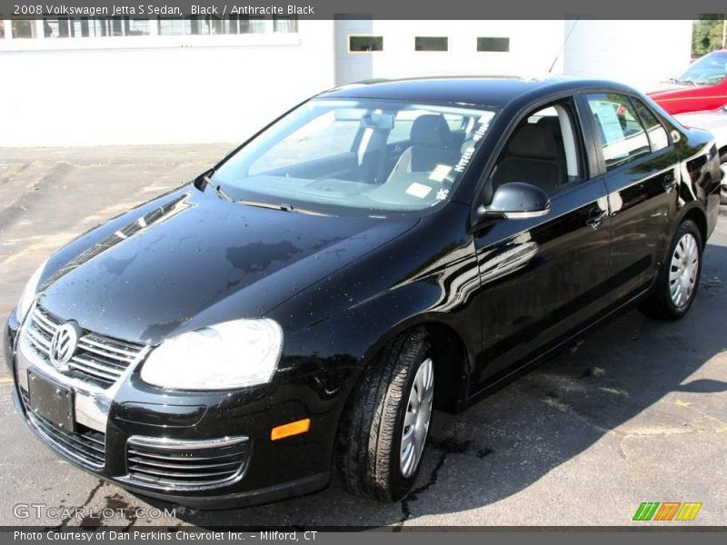 Black / Anthracite Black 2008 Volkswagen Jetta S Sedan