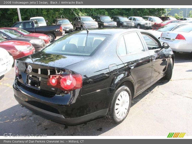 Black / Anthracite Black 2008 Volkswagen Jetta S Sedan