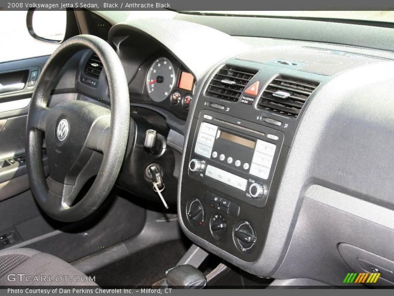 Black / Anthracite Black 2008 Volkswagen Jetta S Sedan