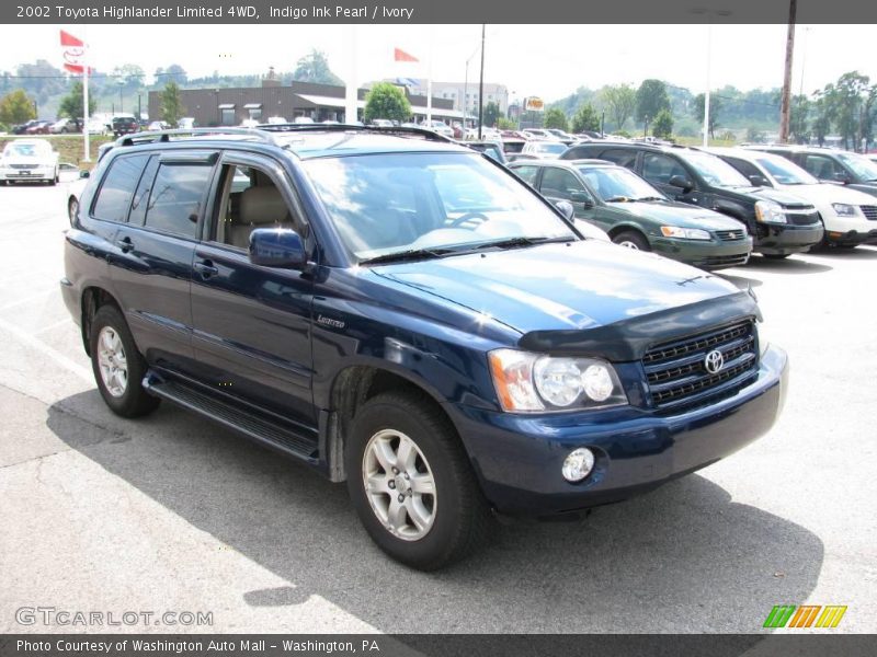 Indigo Ink Pearl / Ivory 2002 Toyota Highlander Limited 4WD