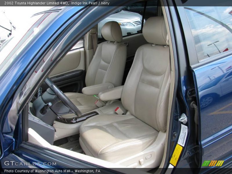Indigo Ink Pearl / Ivory 2002 Toyota Highlander Limited 4WD