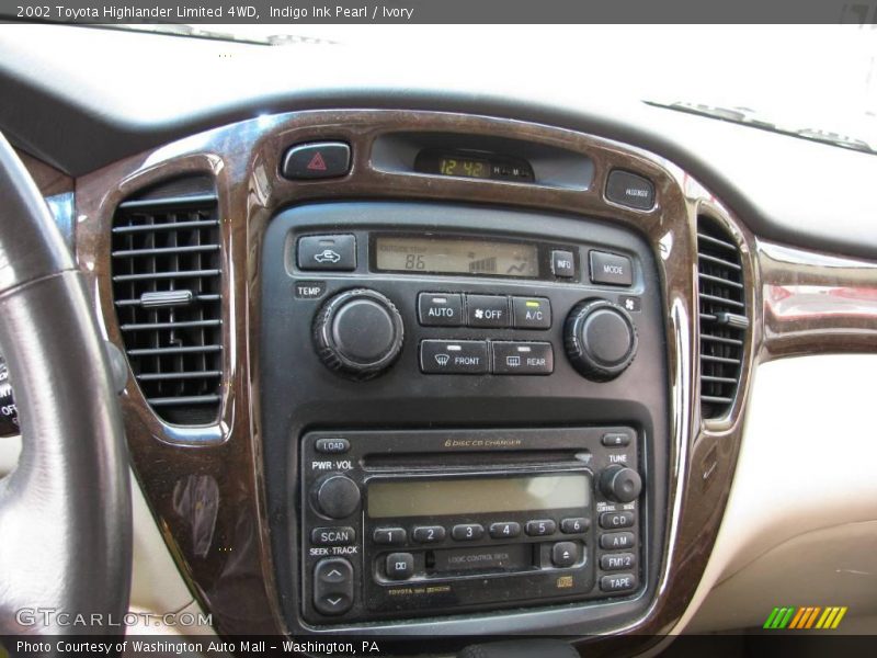 Indigo Ink Pearl / Ivory 2002 Toyota Highlander Limited 4WD