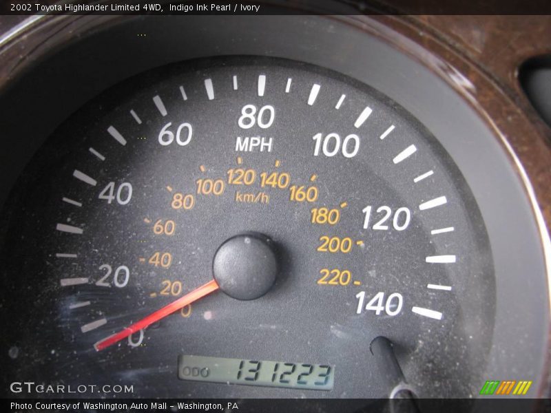 Indigo Ink Pearl / Ivory 2002 Toyota Highlander Limited 4WD