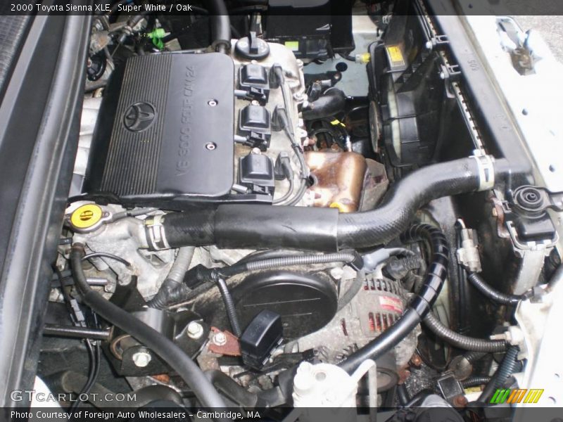 Super White / Oak 2000 Toyota Sienna XLE