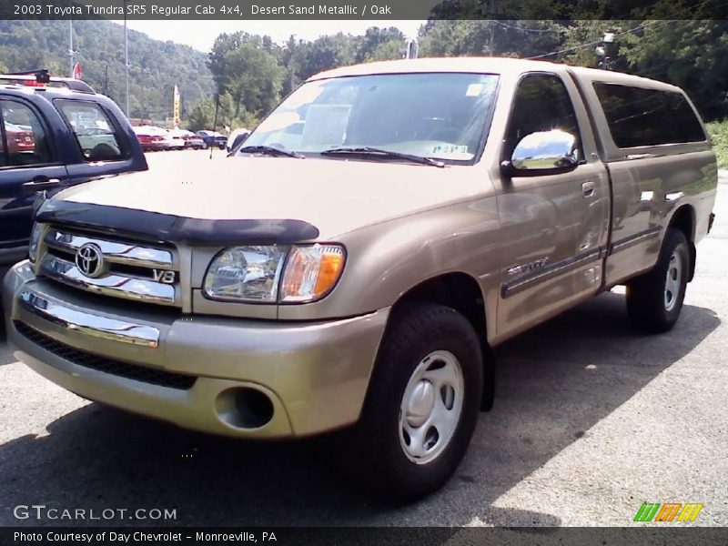 Desert Sand Metallic / Oak 2003 Toyota Tundra SR5 Regular Cab 4x4