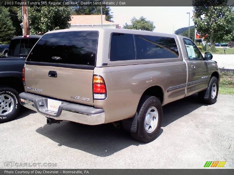 Desert Sand Metallic / Oak 2003 Toyota Tundra SR5 Regular Cab 4x4