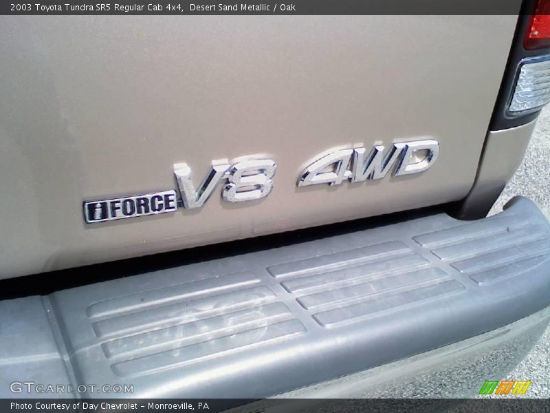 Desert Sand Metallic / Oak 2003 Toyota Tundra SR5 Regular Cab 4x4