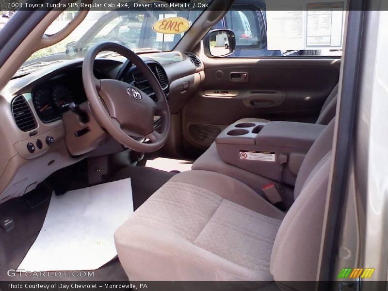 Desert Sand Metallic / Oak 2003 Toyota Tundra SR5 Regular Cab 4x4