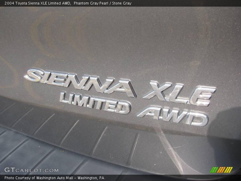 Phantom Gray Pearl / Stone Gray 2004 Toyota Sienna XLE Limited AWD