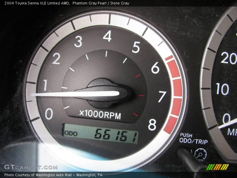 Phantom Gray Pearl / Stone Gray 2004 Toyota Sienna XLE Limited AWD