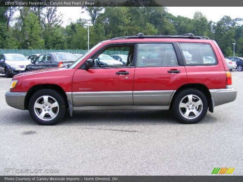 Canyon Red Pearl / Beige 1999 Subaru Forester S