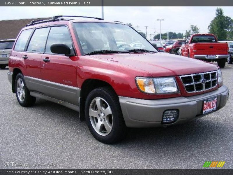Canyon Red Pearl / Beige 1999 Subaru Forester S