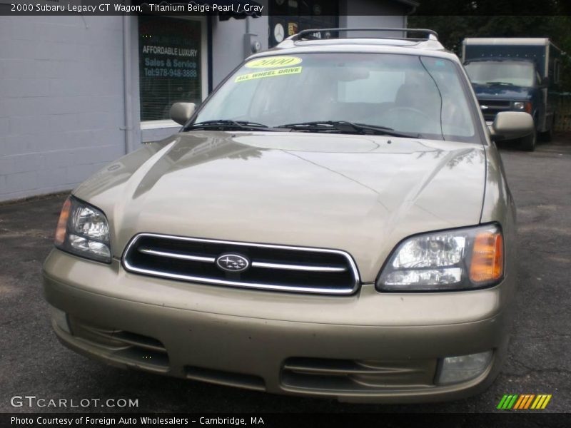 Titanium Beige Pearl / Gray 2000 Subaru Legacy GT Wagon