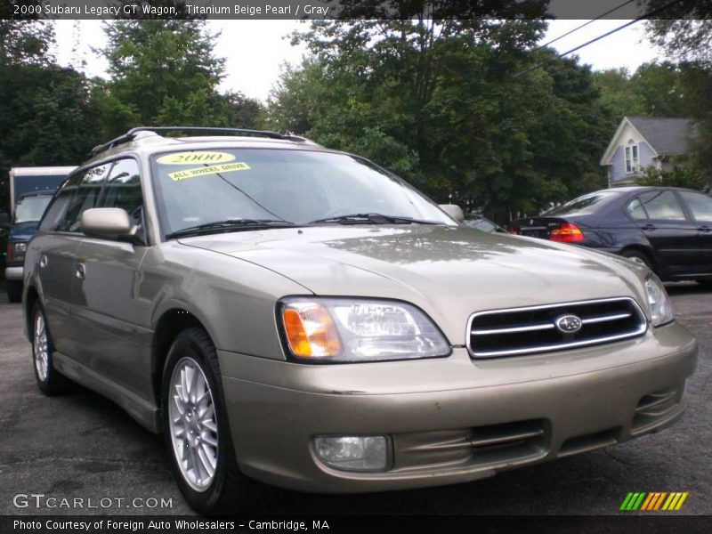 Titanium Beige Pearl / Gray 2000 Subaru Legacy GT Wagon