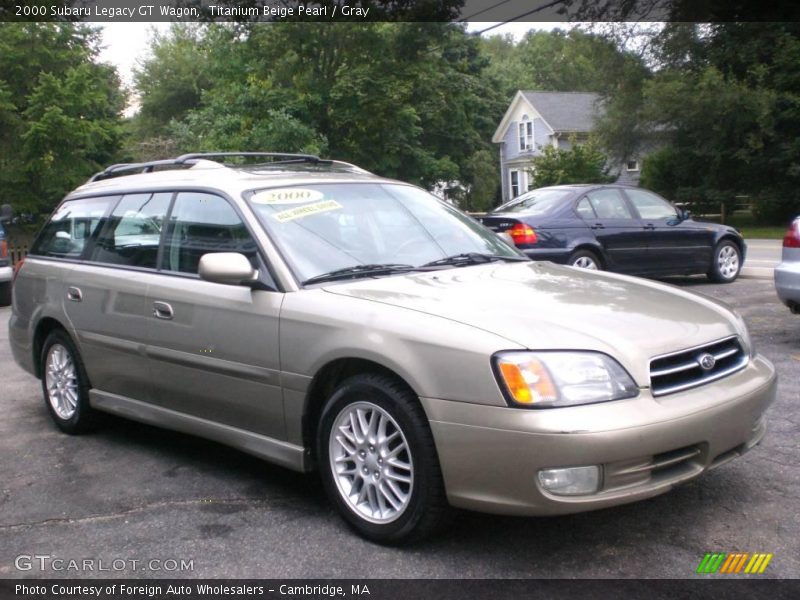 Titanium Beige Pearl / Gray 2000 Subaru Legacy GT Wagon