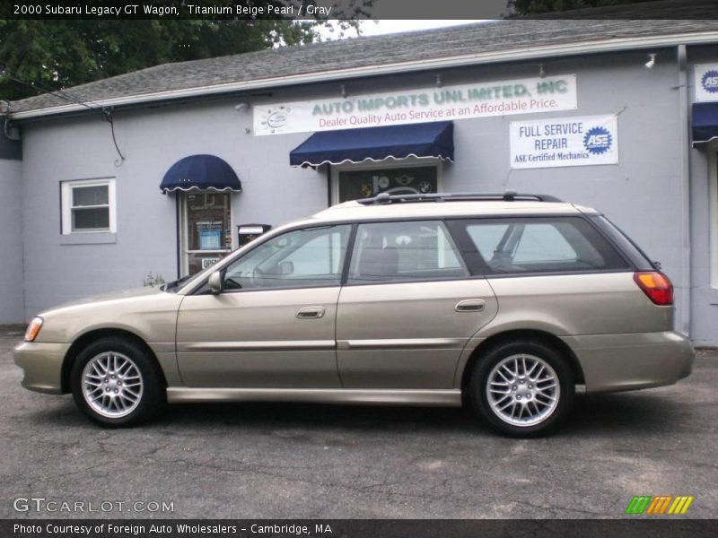 Titanium Beige Pearl / Gray 2000 Subaru Legacy GT Wagon