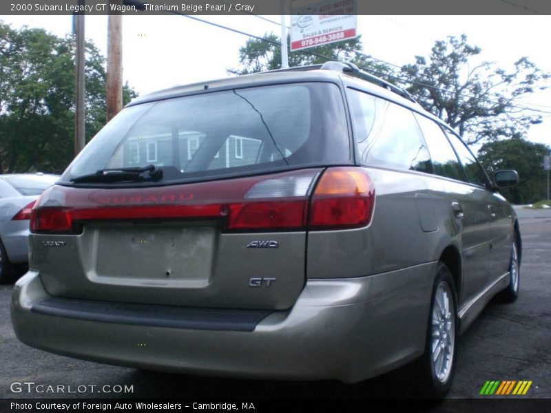 Titanium Beige Pearl / Gray 2000 Subaru Legacy GT Wagon
