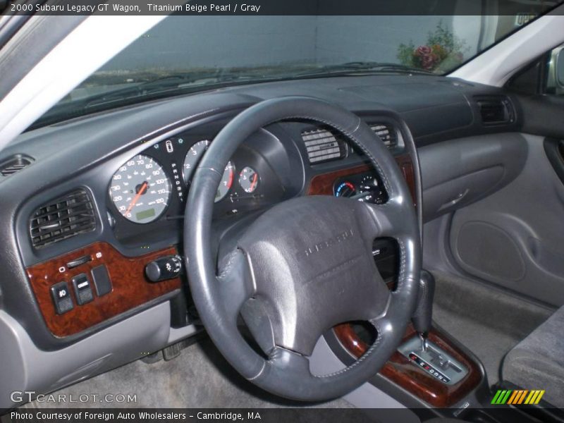 Titanium Beige Pearl / Gray 2000 Subaru Legacy GT Wagon