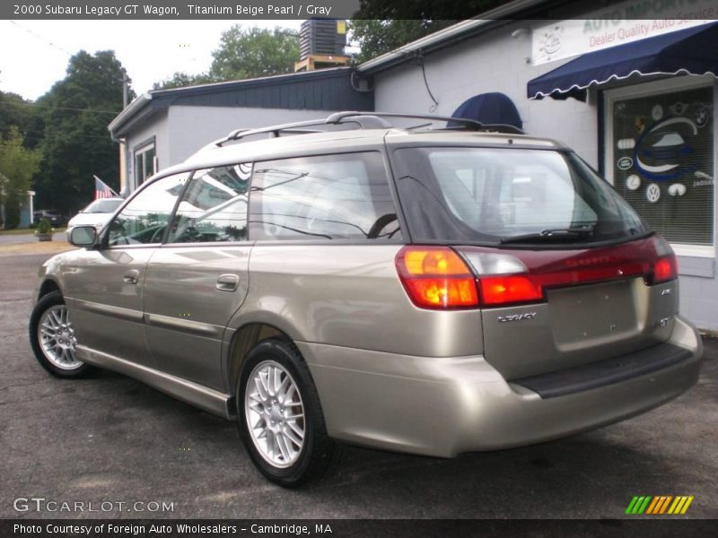 Titanium Beige Pearl / Gray 2000 Subaru Legacy GT Wagon