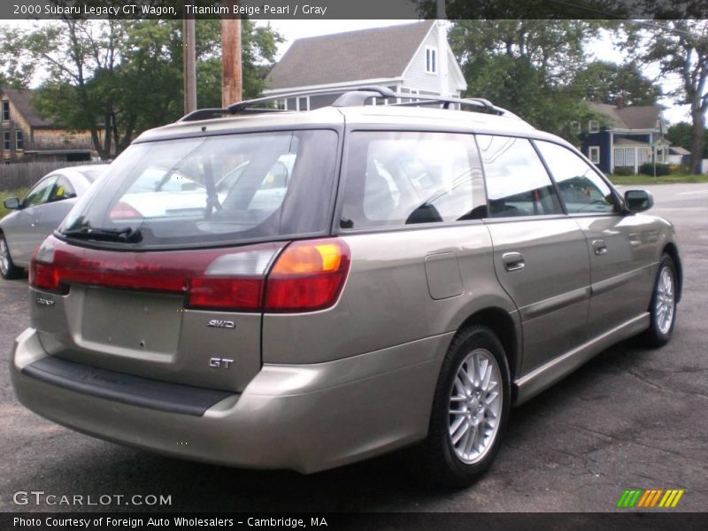Titanium Beige Pearl / Gray 2000 Subaru Legacy GT Wagon