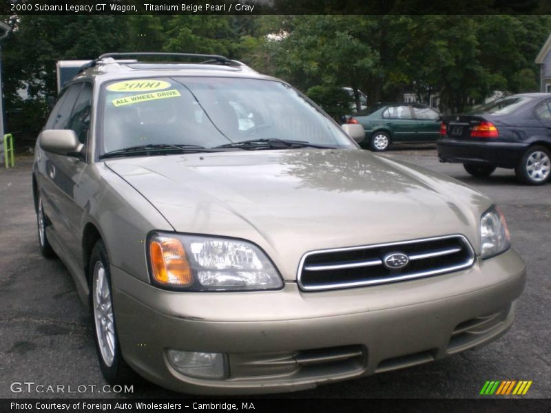 Titanium Beige Pearl / Gray 2000 Subaru Legacy GT Wagon