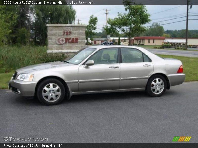Shoreline Mist Metallic / Parchment 2002 Acura RL 3.5 Sedan
