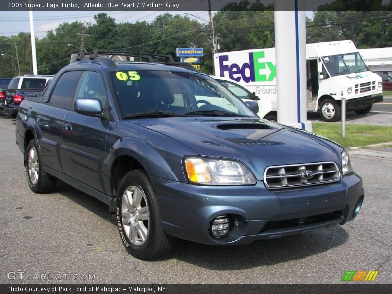 Atlantic Blue Pearl / Medium Gray 2005 Subaru Baja Turbo