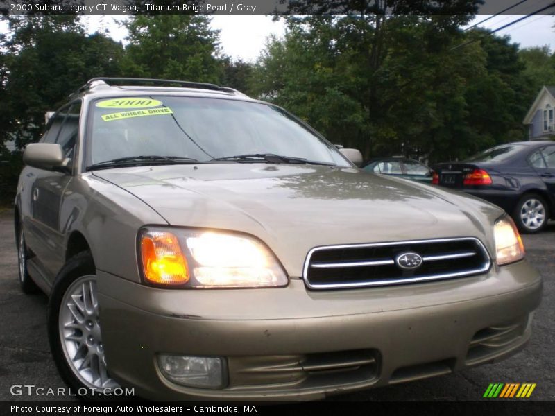 Titanium Beige Pearl / Gray 2000 Subaru Legacy GT Wagon