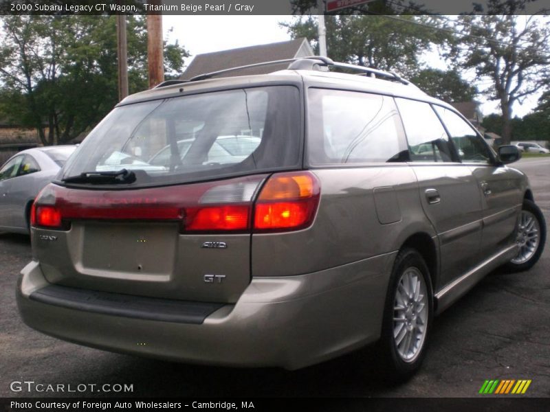 Titanium Beige Pearl / Gray 2000 Subaru Legacy GT Wagon