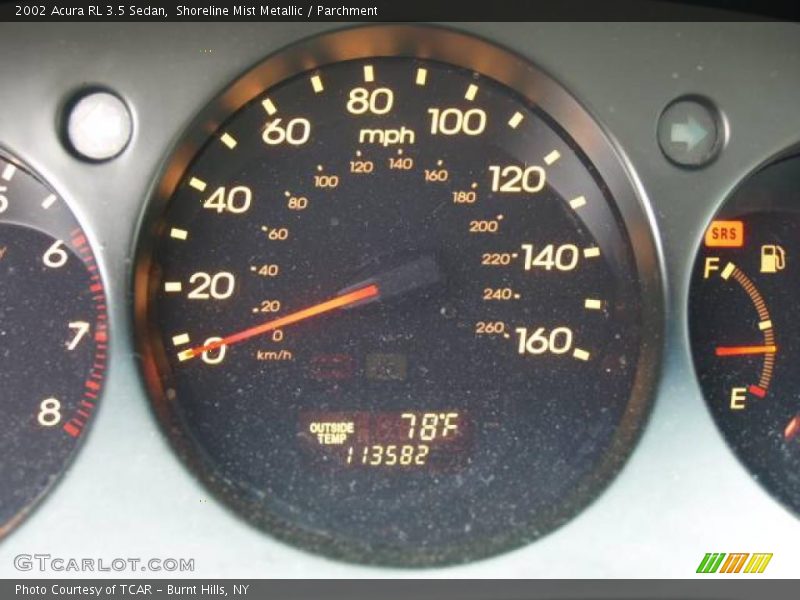 Shoreline Mist Metallic / Parchment 2002 Acura RL 3.5 Sedan
