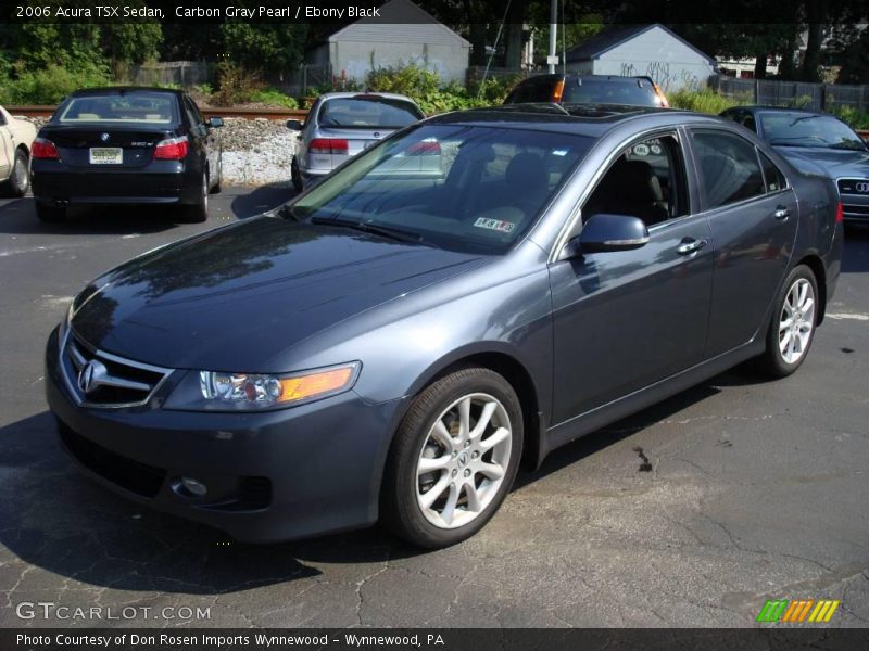 Carbon Gray Pearl / Ebony Black 2006 Acura TSX Sedan