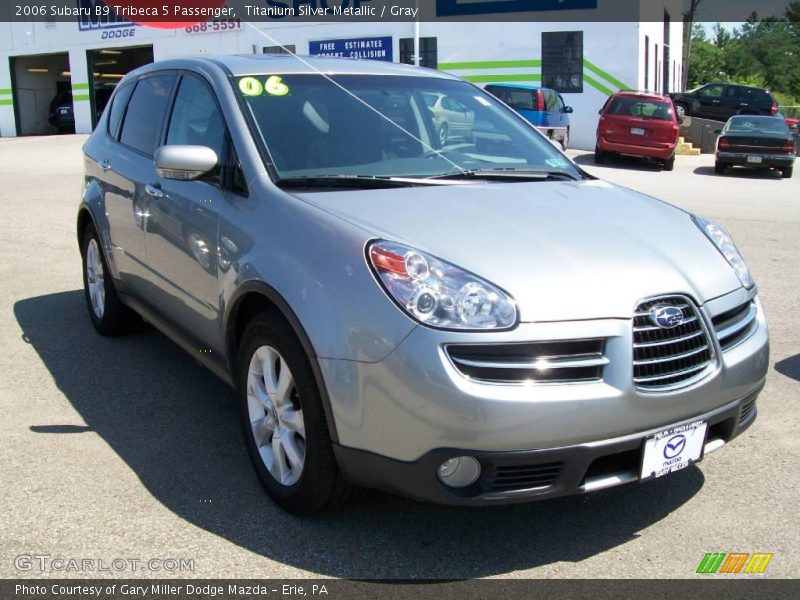 Titanium Silver Metallic / Gray 2006 Subaru B9 Tribeca 5 Passenger