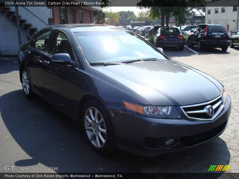 Carbon Gray Pearl / Ebony Black 2006 Acura TSX Sedan