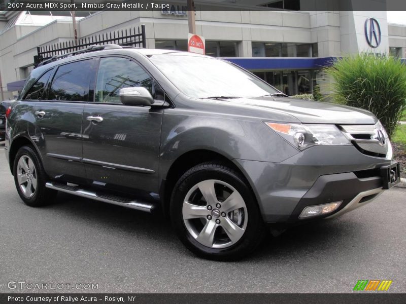 Nimbus Gray Metallic / Taupe 2007 Acura MDX Sport