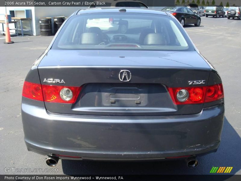 Carbon Gray Pearl / Ebony Black 2006 Acura TSX Sedan
