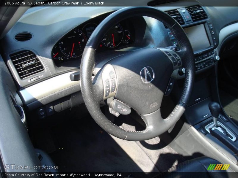 Carbon Gray Pearl / Ebony Black 2006 Acura TSX Sedan