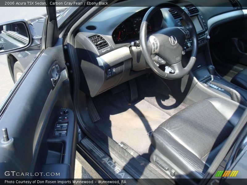 Carbon Gray Pearl / Ebony Black 2006 Acura TSX Sedan