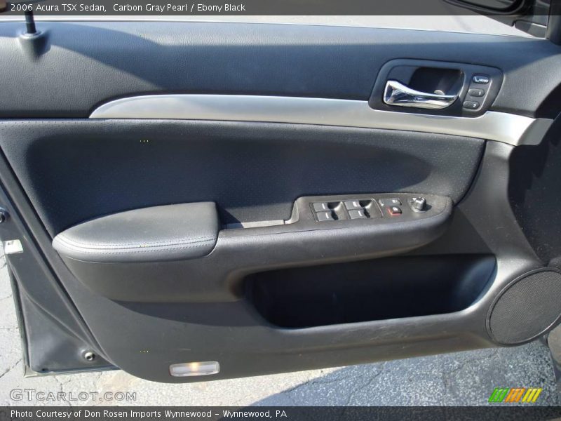 Carbon Gray Pearl / Ebony Black 2006 Acura TSX Sedan