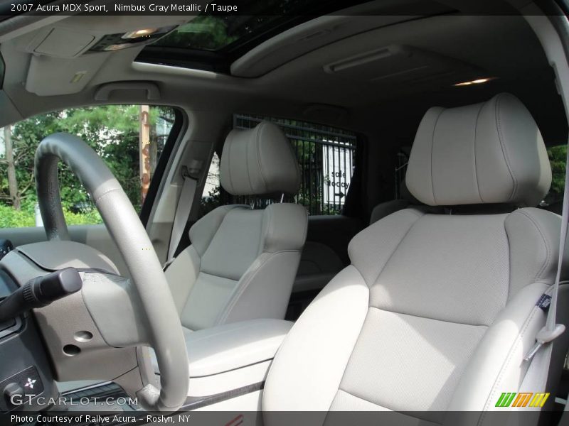 Nimbus Gray Metallic / Taupe 2007 Acura MDX Sport