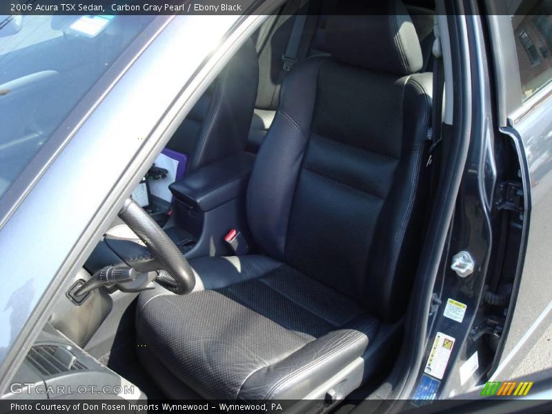 Carbon Gray Pearl / Ebony Black 2006 Acura TSX Sedan