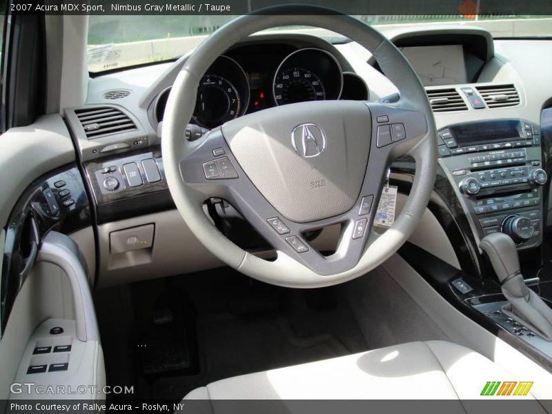 Nimbus Gray Metallic / Taupe 2007 Acura MDX Sport