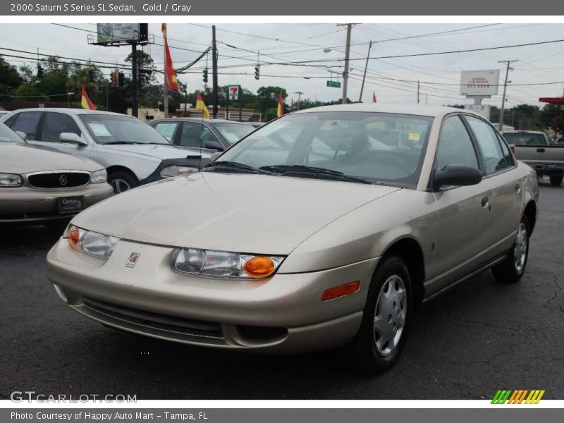 Gold / Gray 2000 Saturn S Series SL Sedan