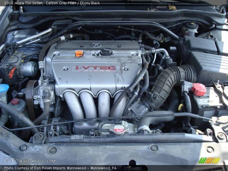 Carbon Gray Pearl / Ebony Black 2006 Acura TSX Sedan