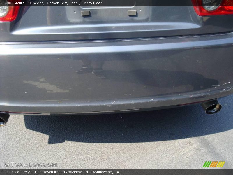 Carbon Gray Pearl / Ebony Black 2006 Acura TSX Sedan